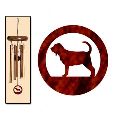 Bloodhound Wind Chimea X-small Bronze