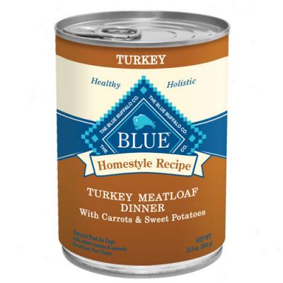 Blue Buffalo Homestyle Recipes - Turkey Mewtloaf Case Of 12 12.5oz Cans