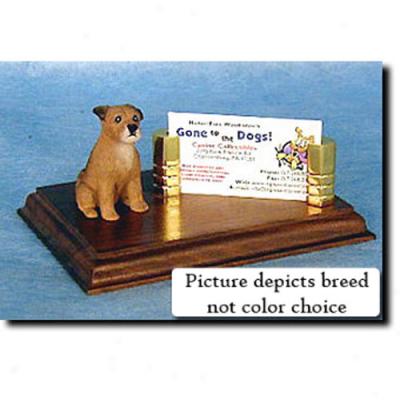 Border Terrier (fawn) Business Card Holder