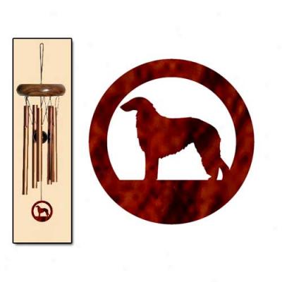 Borzoi Wind Chimes X-small Bronze