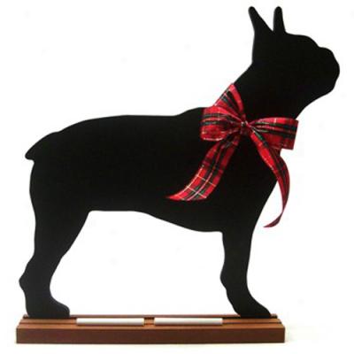 Boston Terrier Blackboard - Wall Image