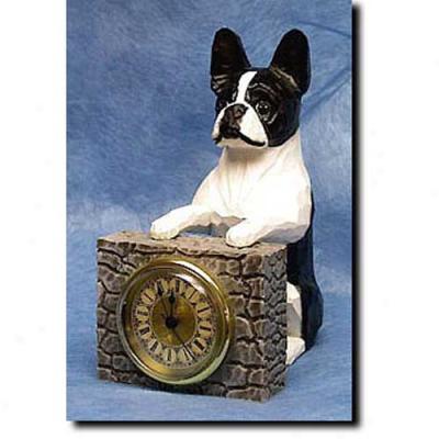 Boston Terrier Mantle Clock