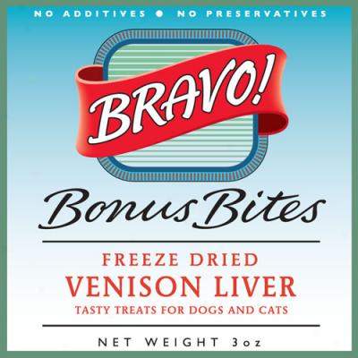 Bravo Freeze Dried Grass Fed Venison Liver 3oz