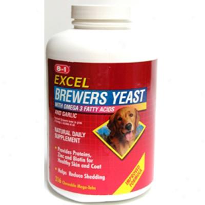 Brewers Yeast Mega-tabs With Garlic 216-count