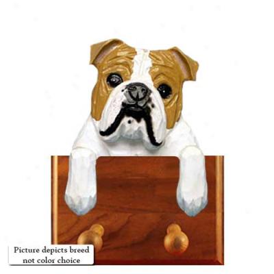 Brindle Bulldog Leash Holder