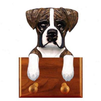 Brindle Natural Boxer Leash Holder