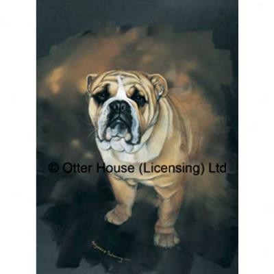 Bulldog Garden Flag By Pollyanna Pickering