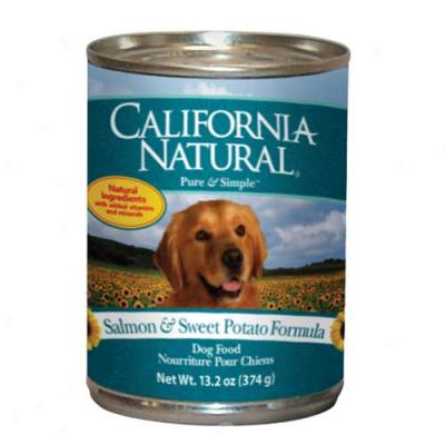 California Illegitimate Salmon And Sweet Potato Dog Food Box Of 12 13.2oz Cans