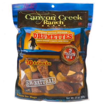 Canyon Creek Ranch Chicken Drumettes Treats Against Dogs