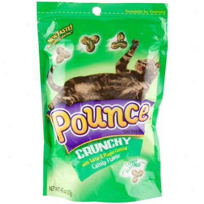 Catnip Flavor Pounce Crunchy Cat Treats With Tartar & Plaque Control