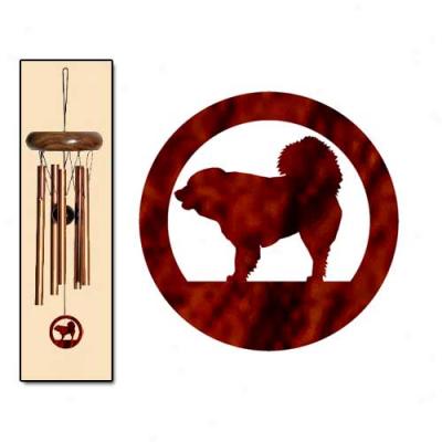 Caucasian Mountain Dog Wind Chimes X-small Bronze