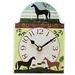 Ceramic Horse Scene Clock