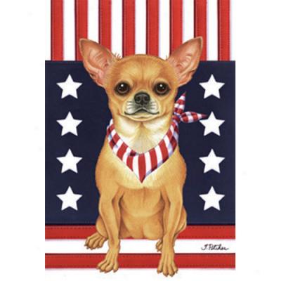 Chihuahua Patriotic Breed Flag