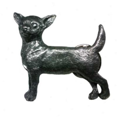 Chihuahua Pewter Pin