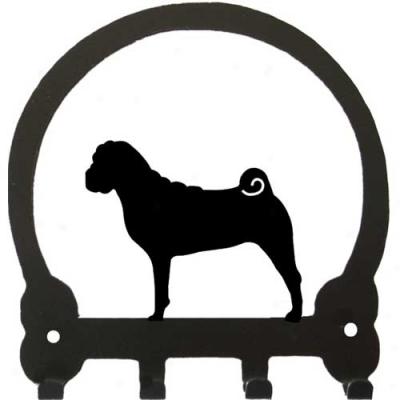 Chinese Shar Pei Key Rack By Sweeney Ridge