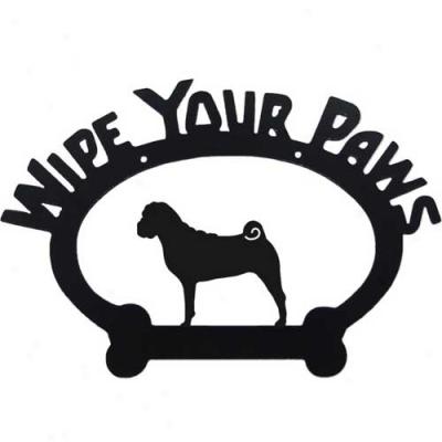 Chinese Shar Pei Wipe Your Paws Decorative Sign