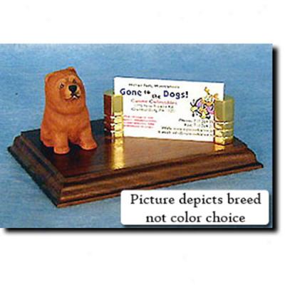 Chow Chow (blacck) Business Card Holder