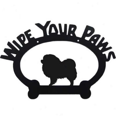 Chow Chow Wipe Your Paws Decorative Sign