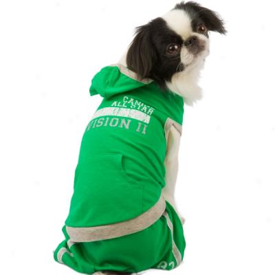 Companion Road? Green Canine All-star Hoodie With Shorts