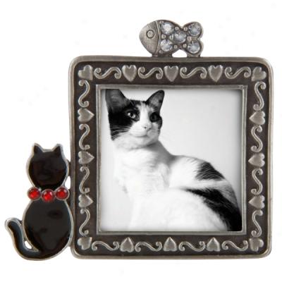 Concepts Black Cat Photo Magnet