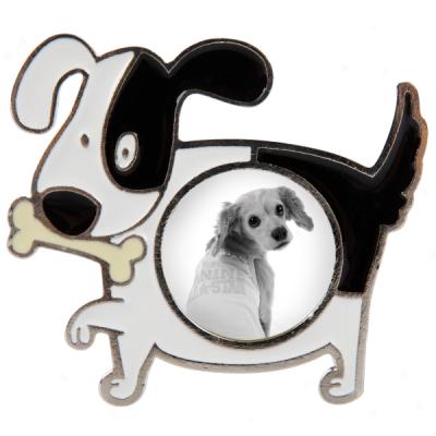 Concepts Black & White Dog Phtoo Magnet