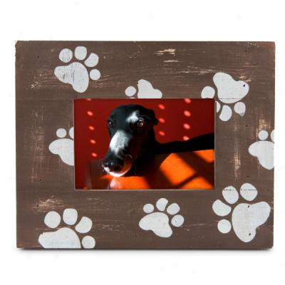 Concepts Distressed Wood Dog Picture Frame