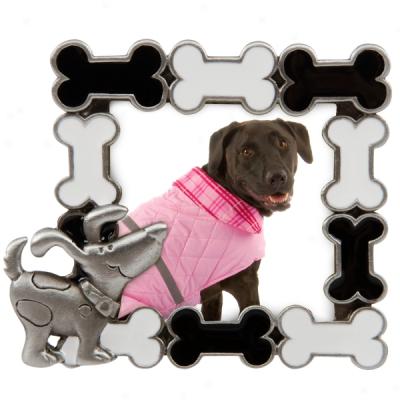 Concepts Dog Through  Bones Photo Magnet