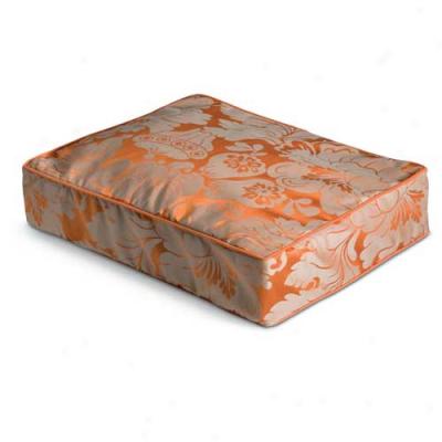 Crypton Melrose Rectangle Dog Bed Medium Persimmon