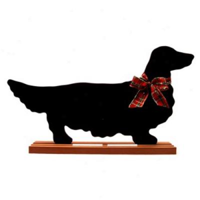 Dachshund (long-haired) Blackboard - Table  Model