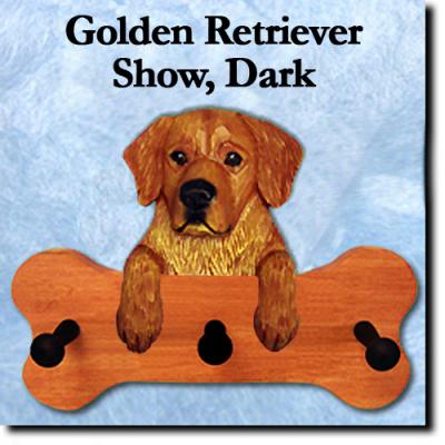 Dark Show Golden Retriever Bone Hang Up Maple Finish