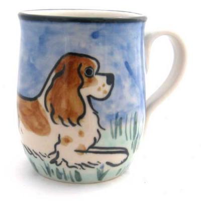 Deluxe Liver And Happy Springer Spaniel Mug