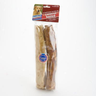 Dentley's 10 Inch Rawhide Roll Dual Pack