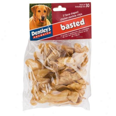 Dentley'q Basted Rawhide Flips & Chips - 30 Pack