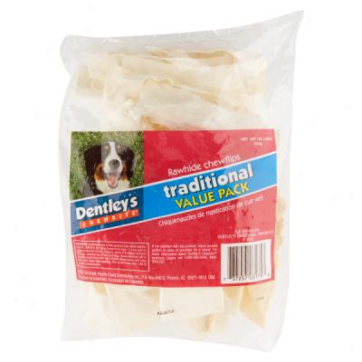 Dentley's Rawhide Chewflips - 1 Lb Bag