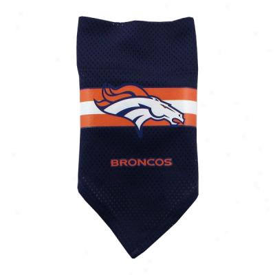 Denver Broncos Dog Collar Bwndana