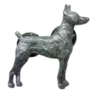 Doberman Pinscher Pewter Pin