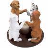 Dog & Cat Circles Of The World Candle Holder