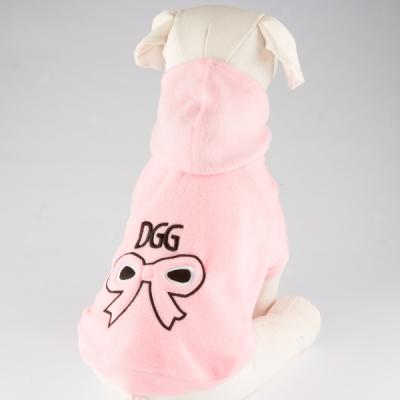 Doggone Gorgeous Pink Bow Dog Hoodie