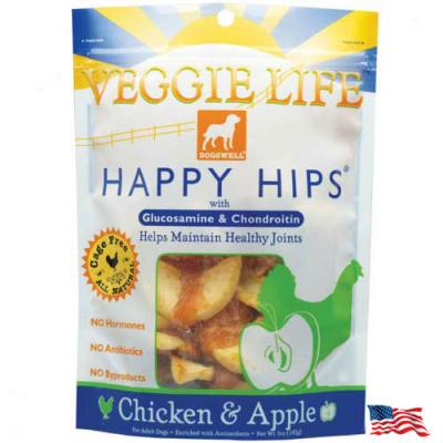 Dogswell Happy Hips Chicken And Apple Dog Treats 5 Oz