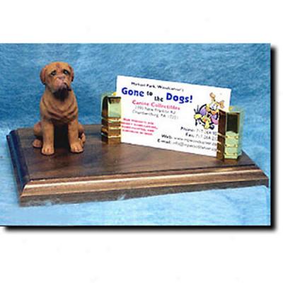 Doogue De Bordeaux Business Card Holder