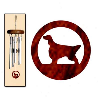 English Setter Wind Chimes X-small Silvery