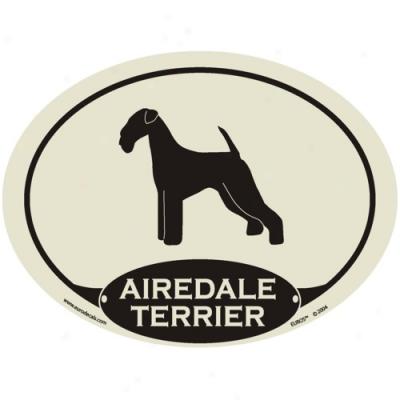 European Style Airedale Terrier Auto Decal