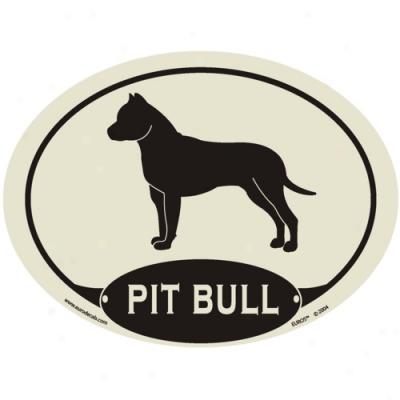 European Style American Pit Bull Terrier Auto Decal