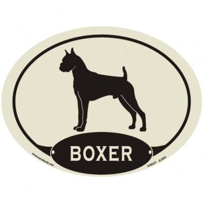 European Style Boxer Auto Decal