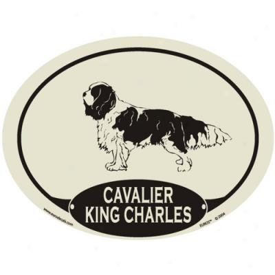 European Style Cavalier King Charles Auto Decal