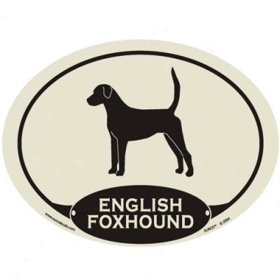 Europae Style English Foxhound Auto Decal