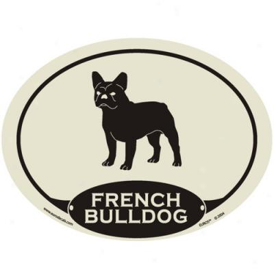 European Style French Bul1dog Auto Decal