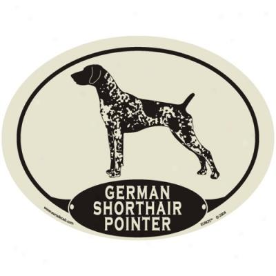 European Style German Shorthair Pointer Auto Decal
