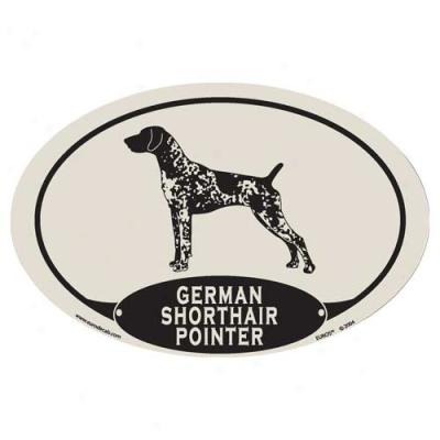 European Style German Shorthaired Pointer Car Magnet