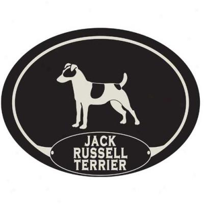 European Style Jack Russekl Terrier Car Magnet